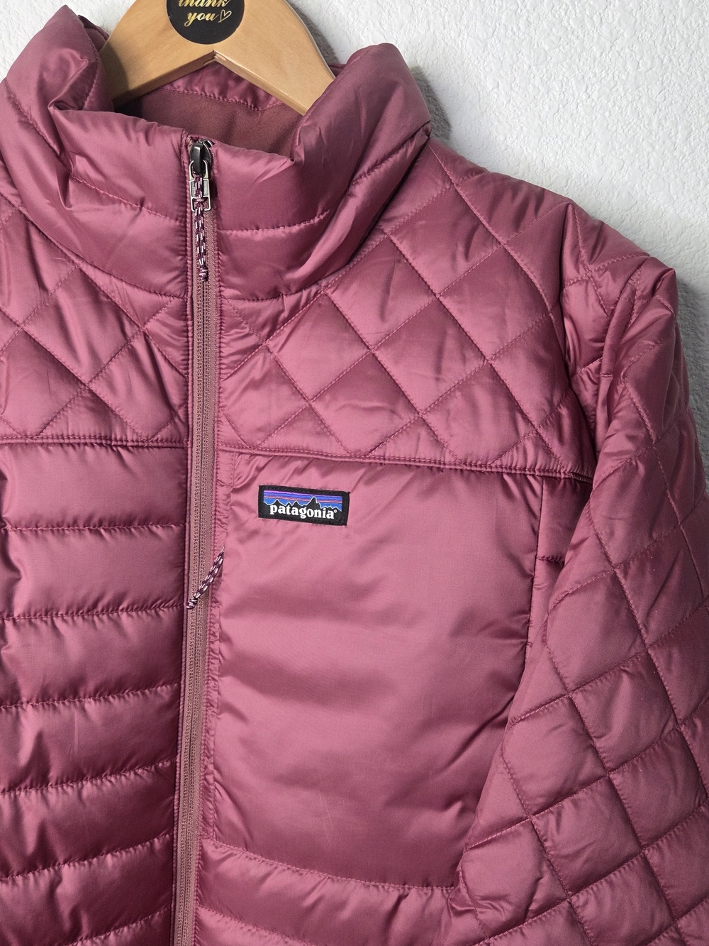 NWT! Patagonia Womens Quilted Puffer Jacket in Dusty Rose Size XXL